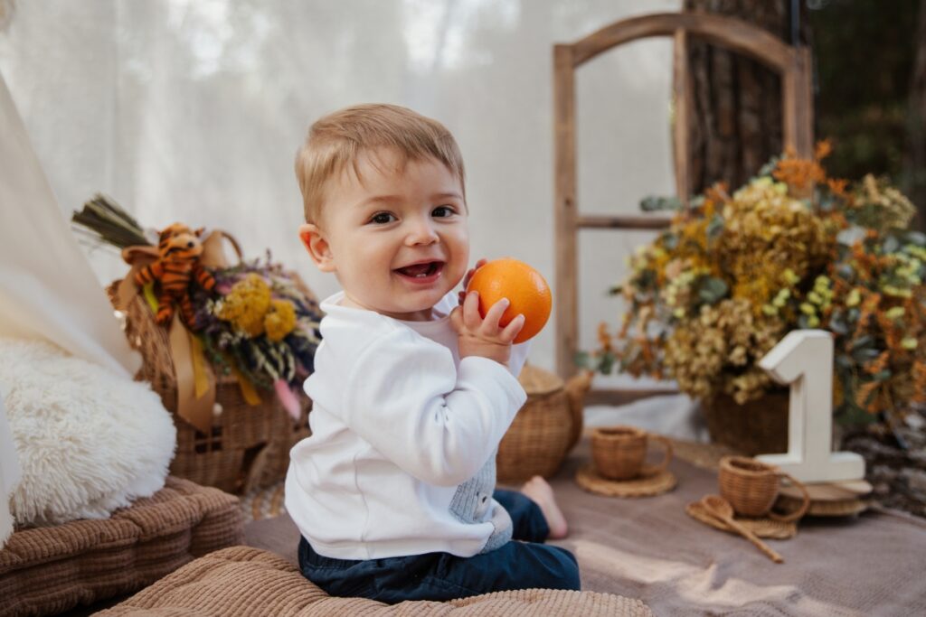 Sesión de fotos de primer cumpleaños